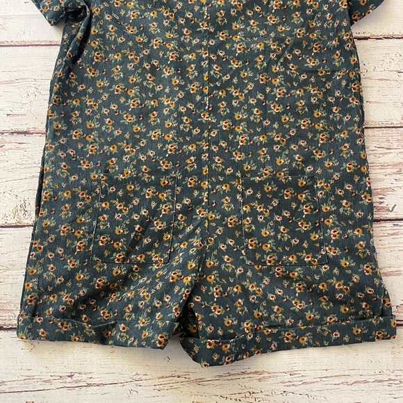 Storia Romper Florar Jumpsuit Women S Spring Summer Short Sleeve Shorts Pockets - Picture 13 of 14